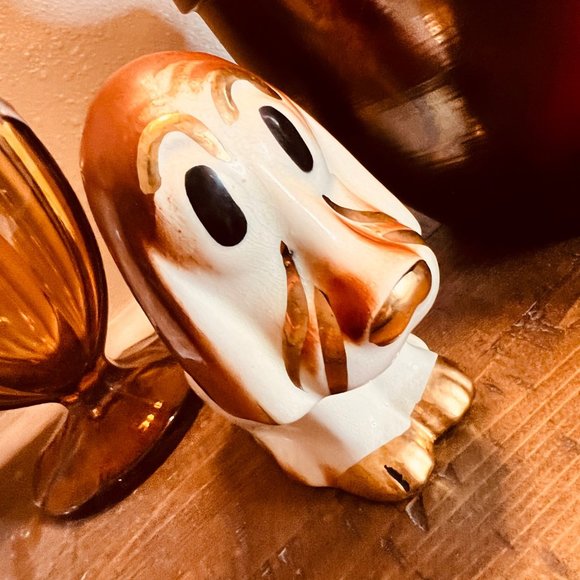 Vintage Other - MCM Ceramic Sad Eyed Basset Hound